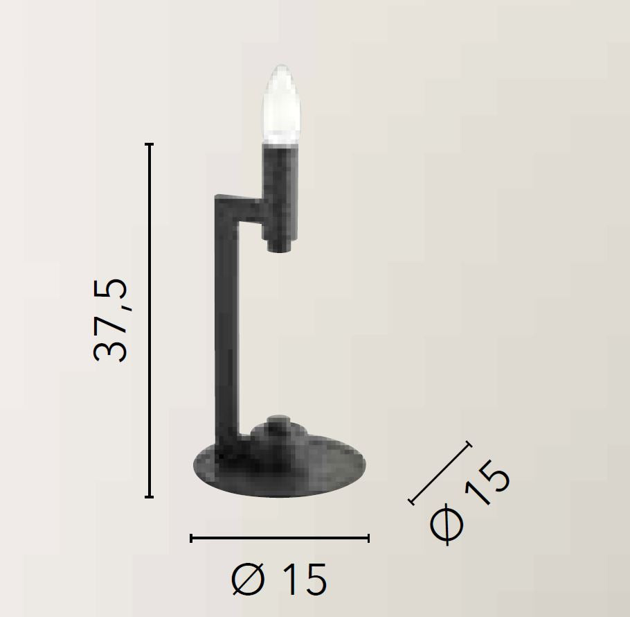 Lume struttura metallo grigio ardesia satinato 1XE14 non incl. KAROL Lume struttura metallo grigio ardesia satinato 1XE14 non incl. KAROL
